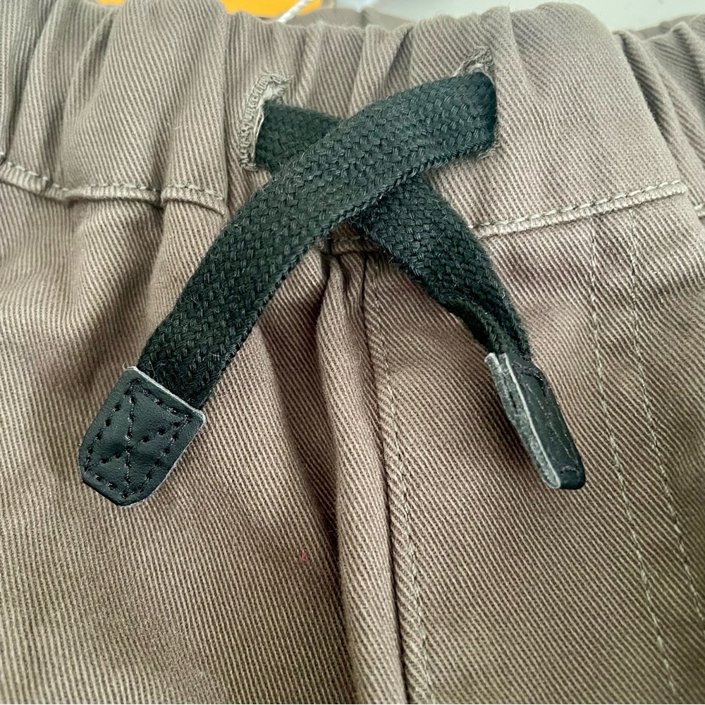 NWT Mini Panda Kids 5T Pull Up Cargo Pants Elastic Waist Ankles - Picture 3 of 9